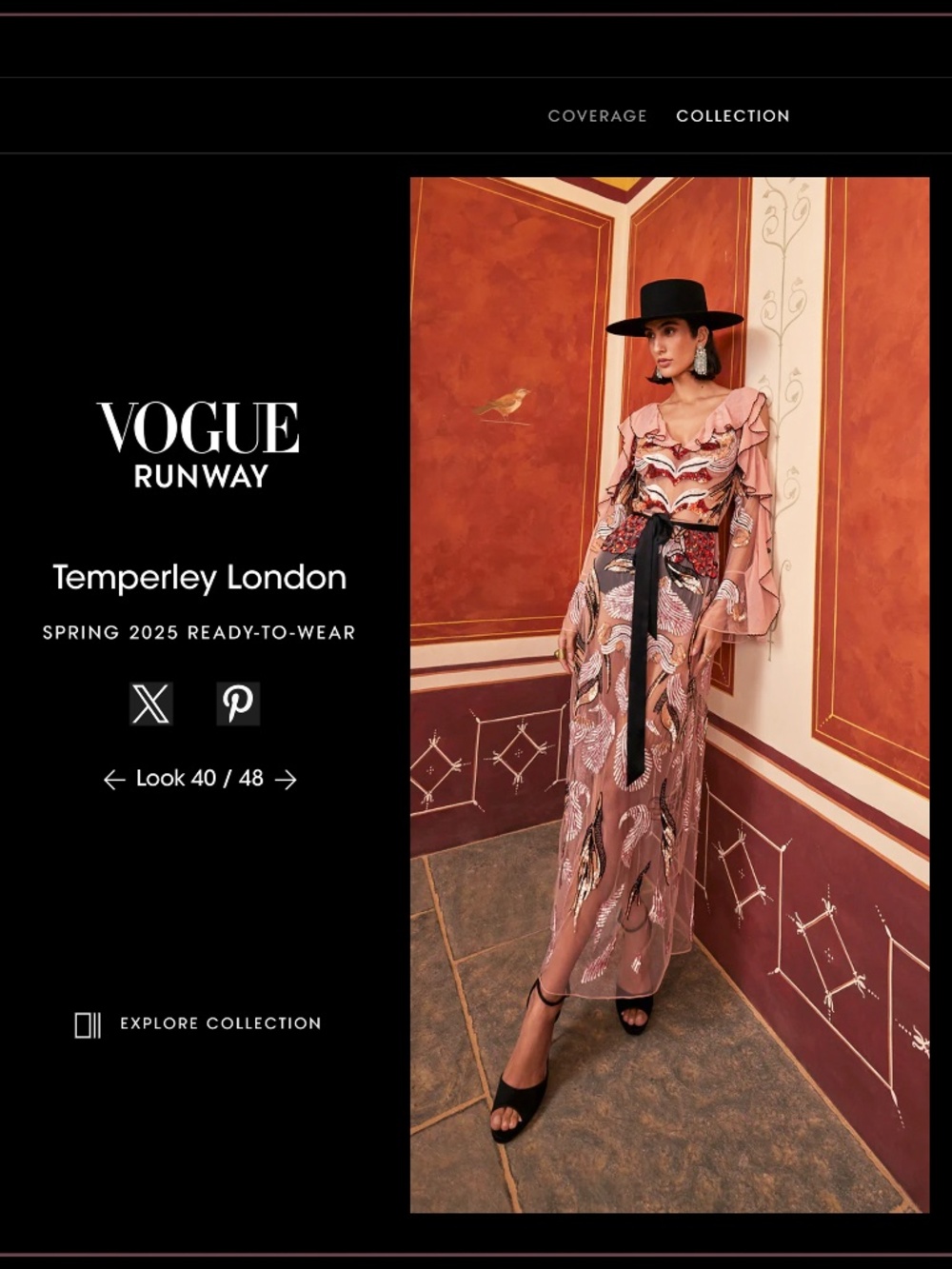 $3910 Temperley London ‘Amaya’ Embellished Rosewater Ruffle Runway Midi Dress - Picture 2 of 15
